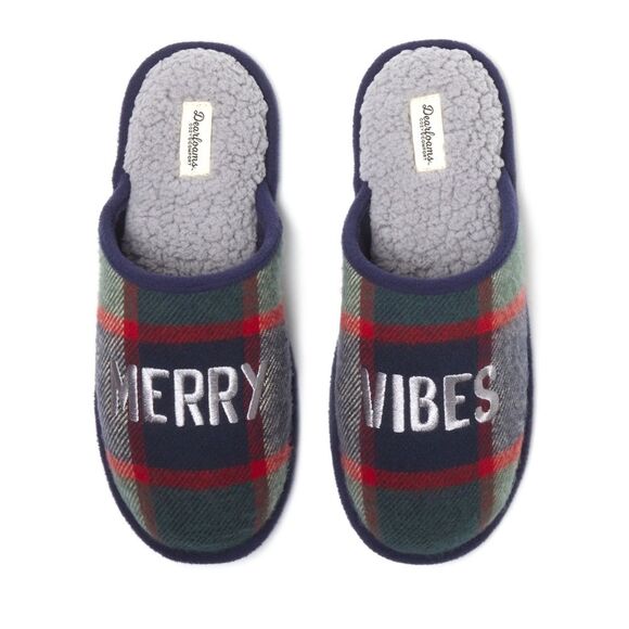 Dearfoams Mens Slippers
Sz M 9-10 Merry Vibes NWT 🏷 great gift! - Picture 1 of 16